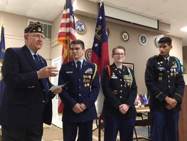 American Legion presents check to local JROTC programs